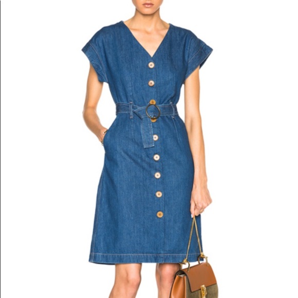 retro denim dress